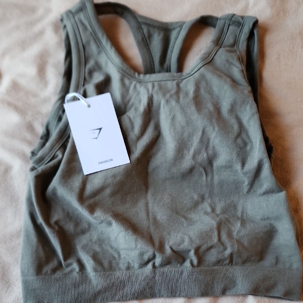Gymshark Khaki Sports Bra